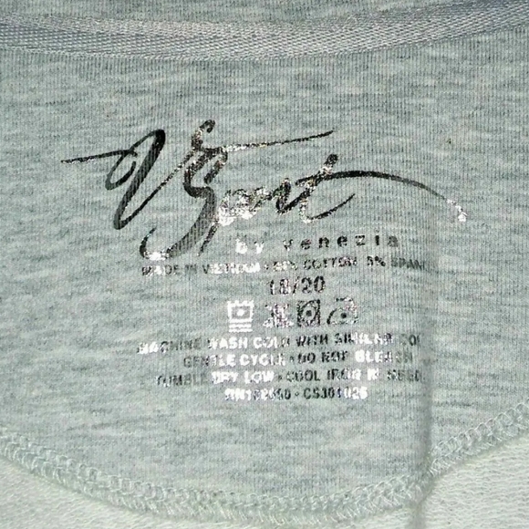 Lane Bryant Vintage VTG Venezia Gray Active Athletic Set Y2K Size 18/20 NWT - Picture 2 of 7